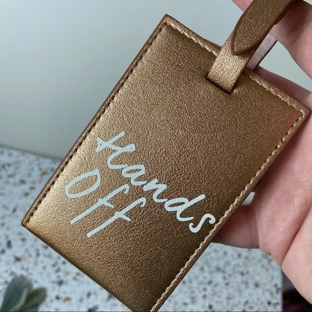 Luggage Tag Rose Gold Travel Vacation accessories UNDERSTATED LEATHER - Picture 9 of 12